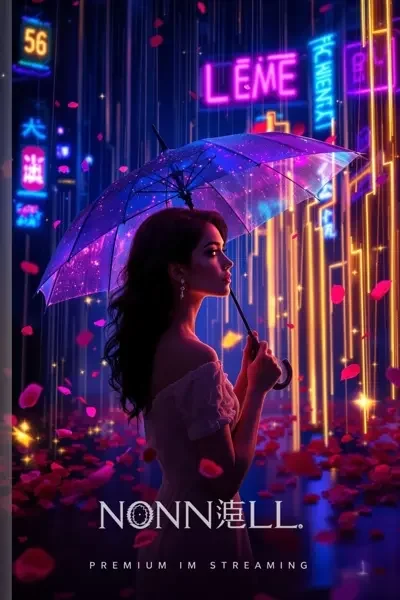 霓虹之下都市情感海报