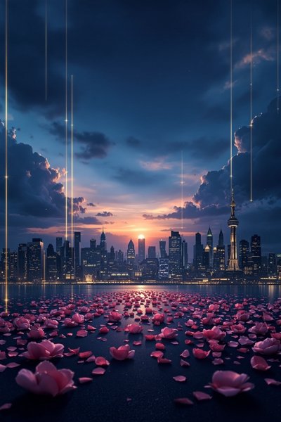 夜幕低垂悬疑烧脑海报